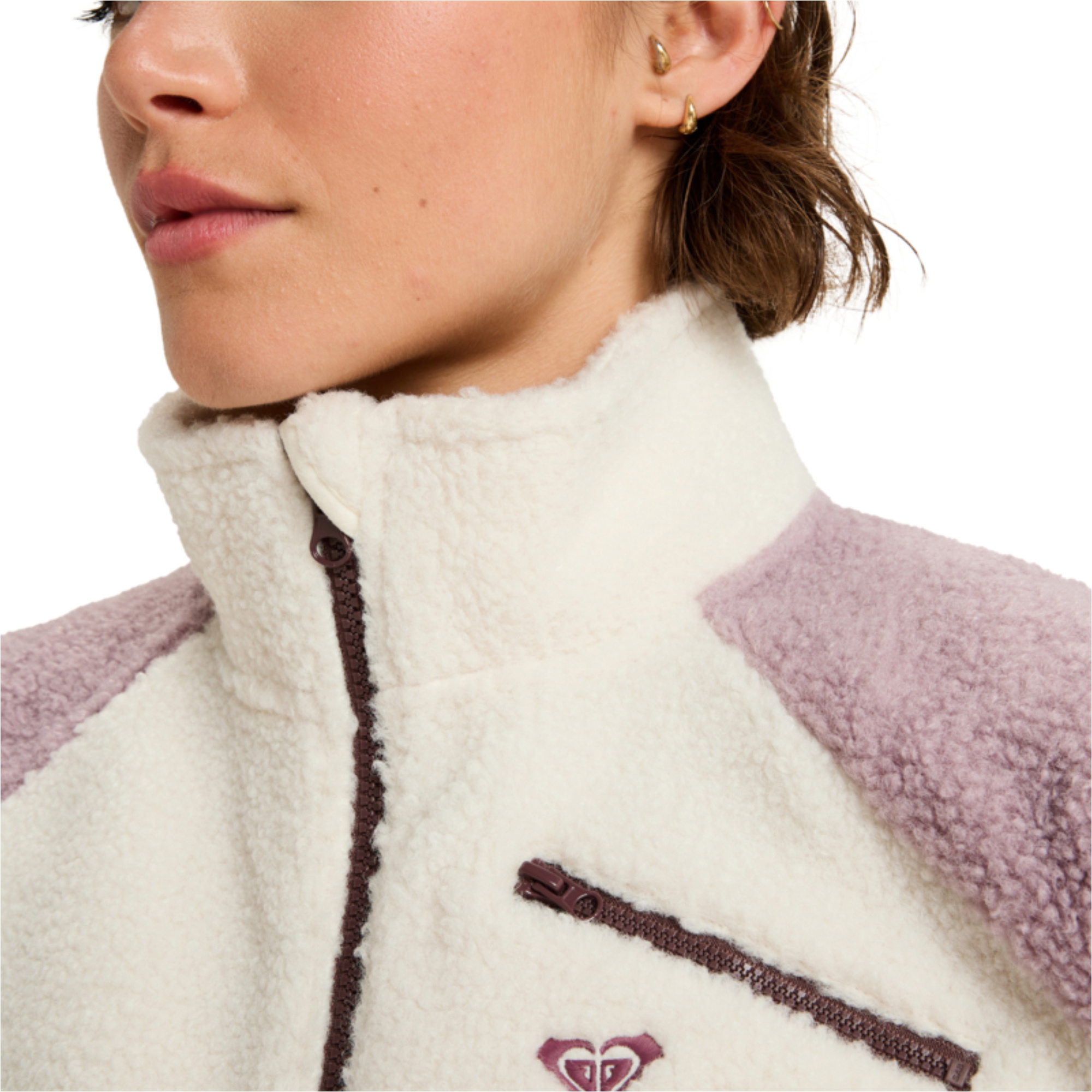 2025 Roxy Womens Waves Of Warmth Colorblock Sport Sweater ERJPF03242 - Nirvana